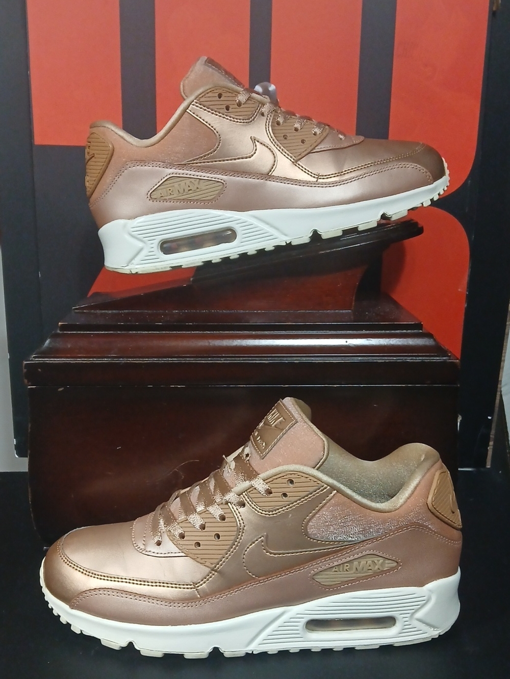 Nike Womens Air Max 90 SP "ROSE GOLD" (2017) Womens Size-9.5  100% AUTHENTIC!